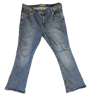 Old Navy OND Jeans Curvy 16 Short Bootcut Just Below Waist Blue Denim Stretch